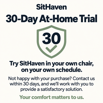 SitHaven Memory Foam Seat Cushion